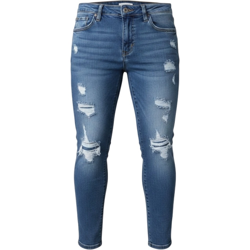Judy Blue Women's Light Blue Distressed‎ Skinny Jeans Sz 1/25